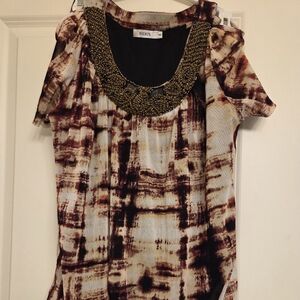 Ricki's Unique Wooded Beading Women's Blouse